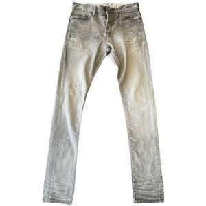 John Elliott The Cast 2 Scarab Denim Jeans 28 Grey wash Distress Paint Splatter
